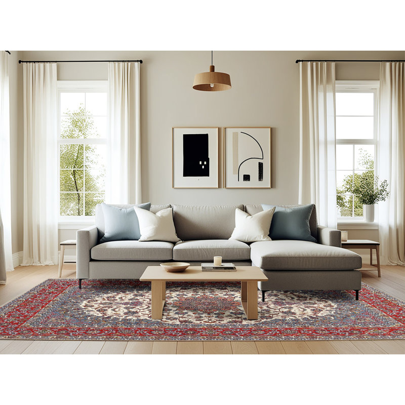 Oriental Indoor Rug, Rectangle 6' x 9'