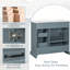 Meuble-lavabo bleu gris 36 po avec lavabo en céramique, charnières à fermeture en douceur et rangement spacieux pour les salles de bain modernes-2065187733