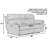 Hudson Yards Upholstered 86'' Reclining Loveseat