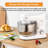 6l Electric Kitchen Food Stand Mixer With Stainless Steel Bowl, 6-speed Kitchen Mixer With Dough Hook, Whisk, And Flat Beater For Home & Professional Baking