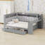 Lit de jour avec tablettes de rangement, bureau, charge, bureau, tête de lit douillette-903667218