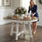 42”-58” Expandable Dining Table For 6 - Round Wood Table With Durable X-Base-1667727860