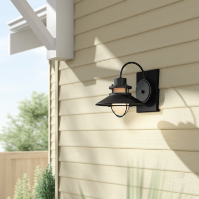 Luminaire de grange d'extérieur givré 7,5 po Stockley