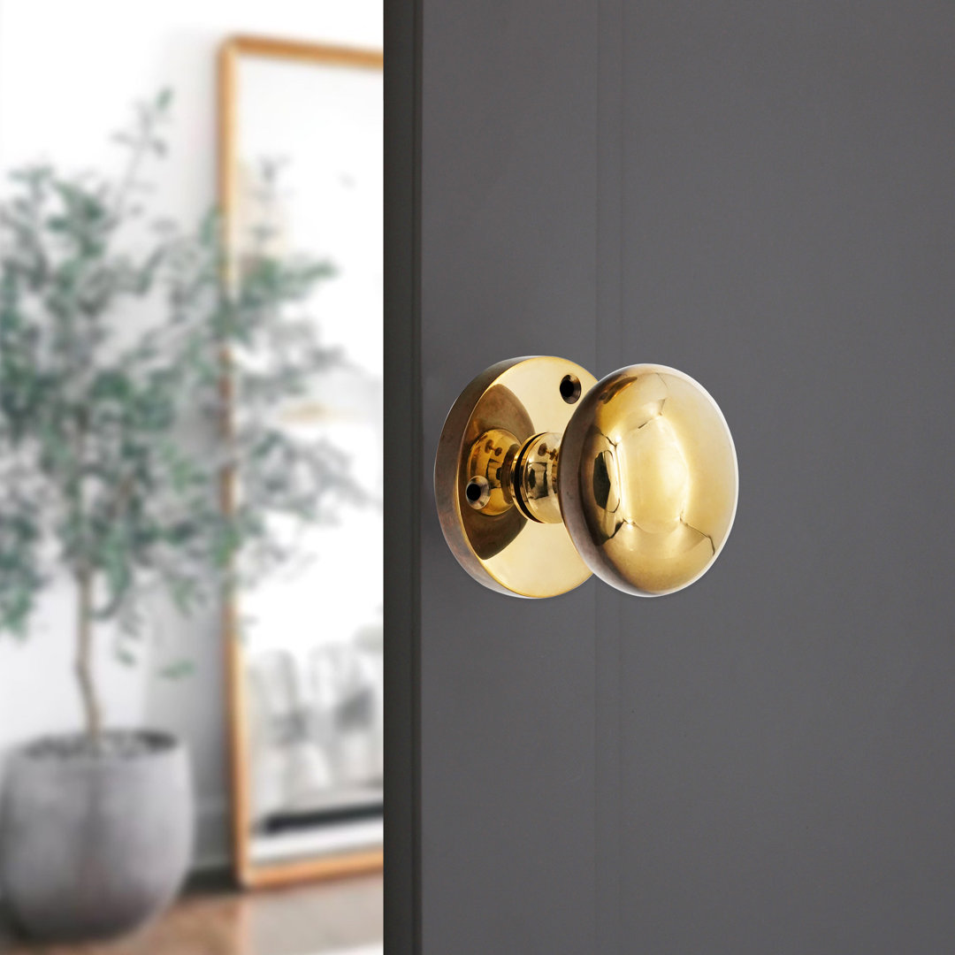 SPIRA BRASS Victorian Mortice Door Knob Aged Brass - Image 4