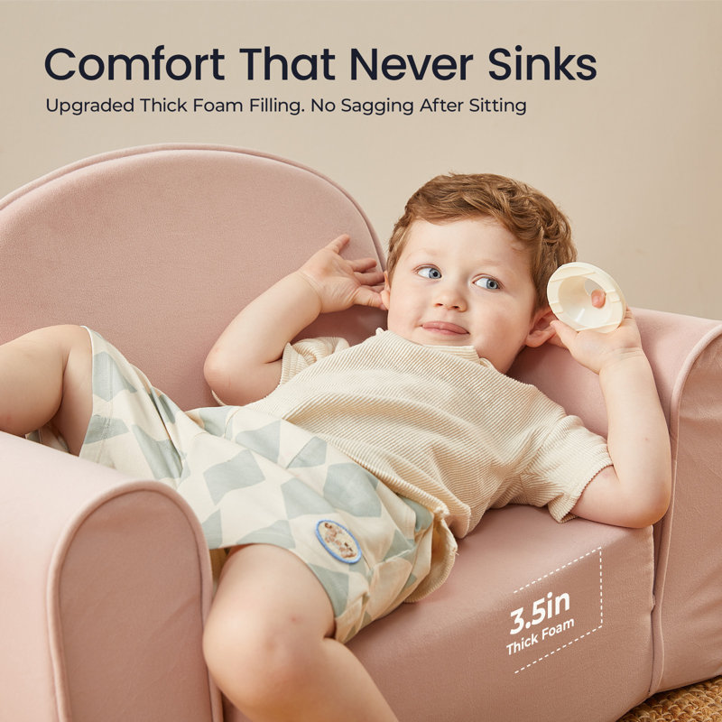Tiny Land® GentleSnug Kid Chair - Pink, Pink
