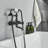 2 Handle Wall Clawfoot Tub Faucet