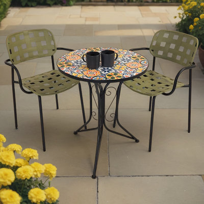 Astoria Grand Kirsty Round Person 60cm Long Bistro Set