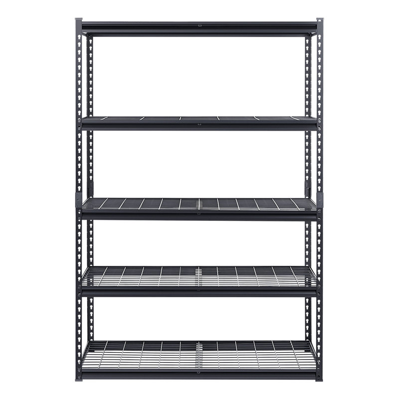 Tablettes de rangement Étagères de garage robustes réglables à 5 niveaux 3000 lb, H 3,94 po x l 51,57 po x P 25,51 po