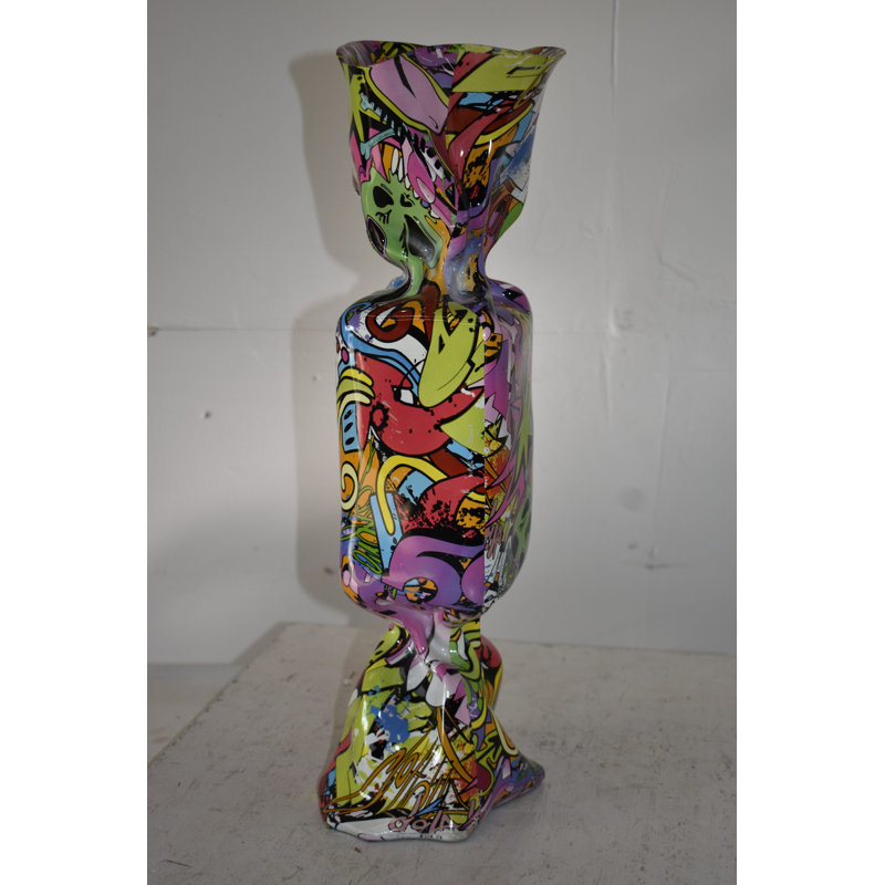 Nifao Collection  Homerville Graffiti Candy Statue Made of Resin Size: 9" x 8" x 24"H Edit