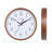 12.8" Atomic Analog Wood Wall Clock