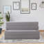 Élégant canapé-lit 2 places, gris, 49,2 po x 22,0 po x 29,5 po | Housse 100% polyester, mousse élastique pour un confort ultime | Se convertit en lit (49,2 po x 5,5 po x 78,7 po) | Parfait pour les petits espaces et les chambres d'amis