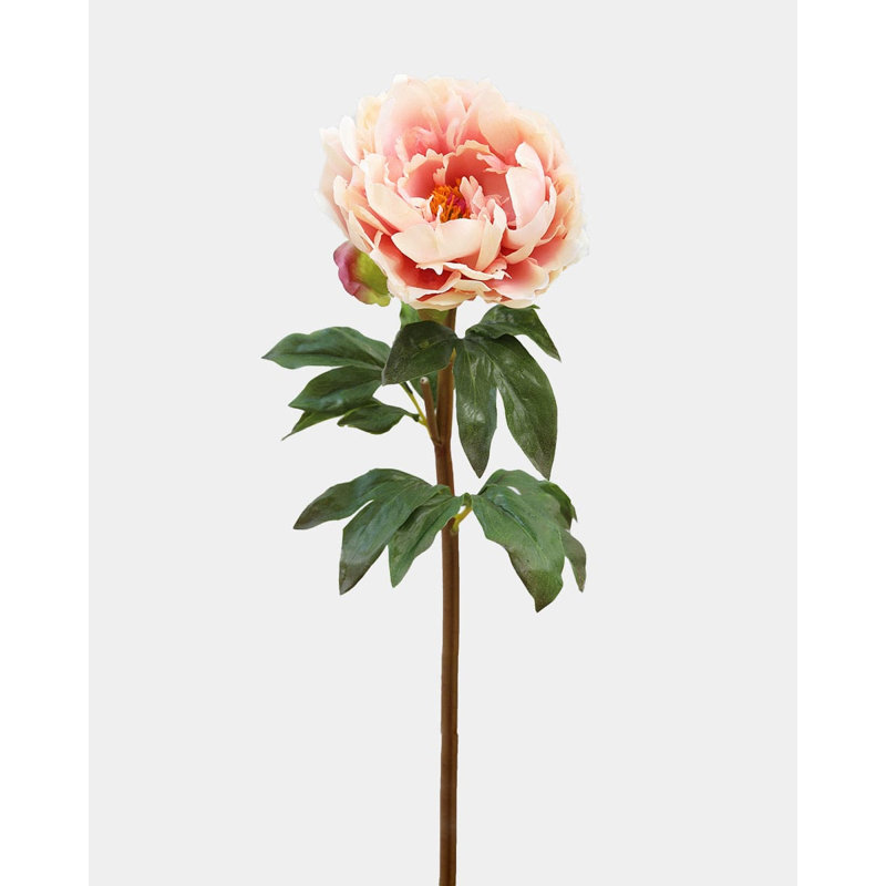Real Touch Peach Mauve Peony 20.5", Peach