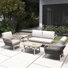 Colpin Acacia Wood 5-Piece Outdoor Conversation Set