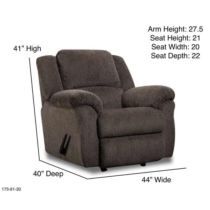 Fauteuil inclinable Gabrieli, Polyester brun