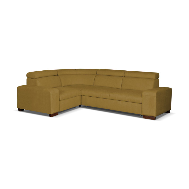 Cleverly 4 Seater Sofa Bed, Left Hand Facing, Mustard