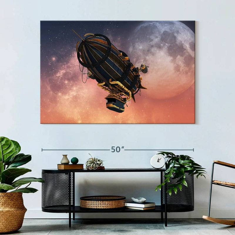 Mehar Steampunk Zeppelin, 34" H x 51" W