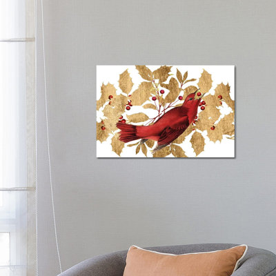 Red Bird Christmas Collection D by Studio W - Gallery-Wrapped Canvas Giclée on Canvas