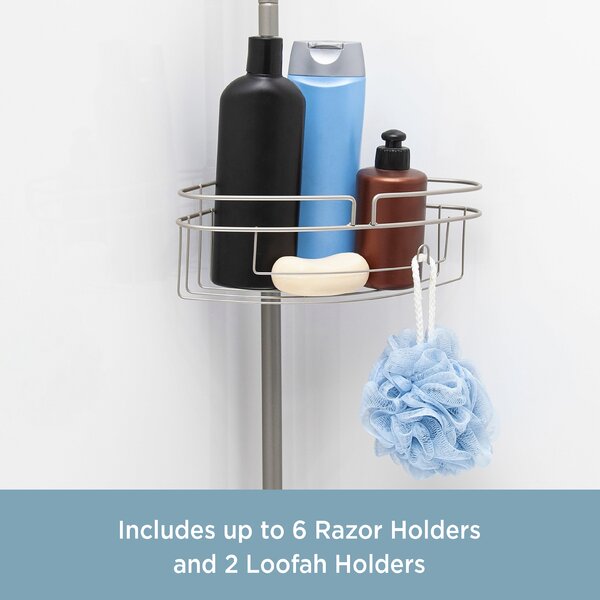 Rebrilliant Thayer Tension Pole Shower Caddy & Reviews | Wayfair