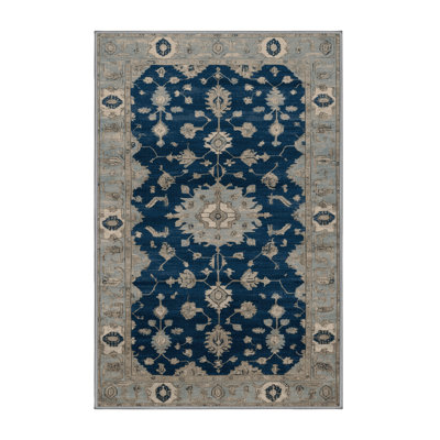 Machine Washable Overdyed Gray Area Rug