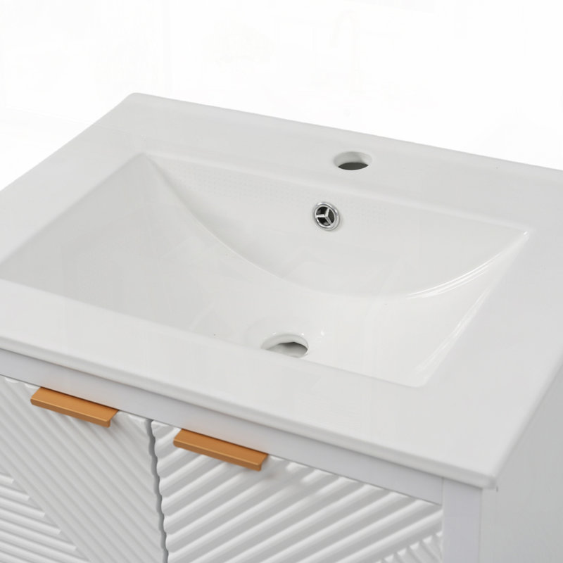Bathroom Vanity with Sink, White