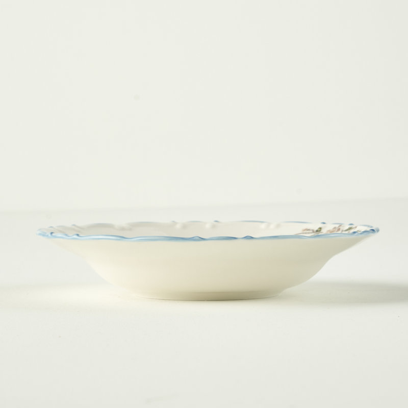 Assiette à salade rétro en porcelaine