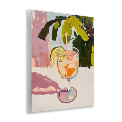 Plaque murale cocktail Tropical Summer, design par Riley B