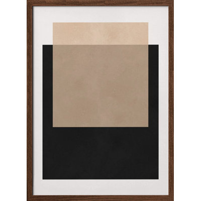 "Overlapping geometry" Framed Textured Wall Art