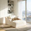 Chaises longues d'intérieur à compression, canapé-lit moderne et moelleux de 168 cm pour la maison