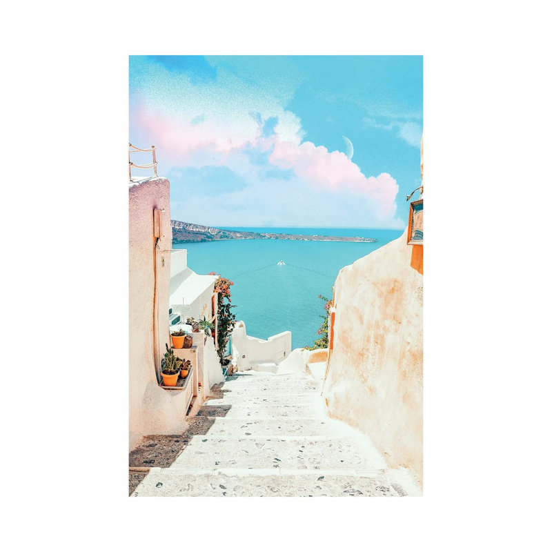 Grèce surréaliste, H 18 po x l 12 po x P 1,5 po