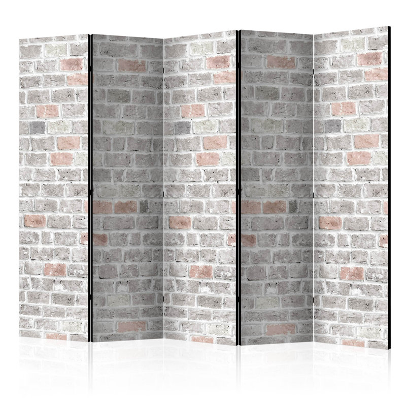 225cm W x 172cm H 5 - Panel Wood Folding Room Divider