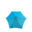 Parasols de patio en métal durable, hexagone 9 pi avec motif de glace cyan moderne