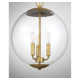 Patterson 3 Light Metal Dimmable Globe Chandelier