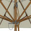 Parasol de patio en teck 11 pi-4719824