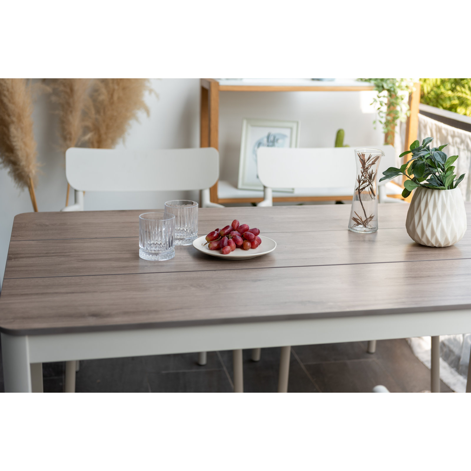 Hernandez Patio Dining Table, 29.5"H x 81" W x 35" D