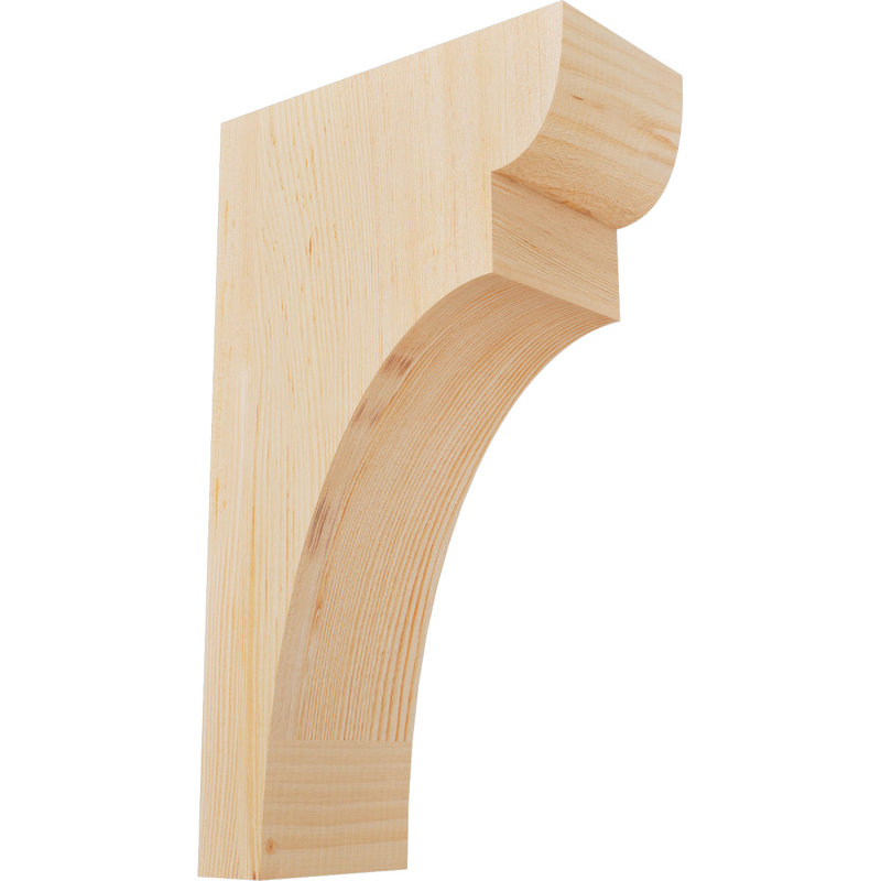 Yorktown Corbel, H 20 po x l 5,5 po x P 12 po, Sapin de Douglas, Lisse