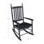 Chaise berçante en bois, sans tapis