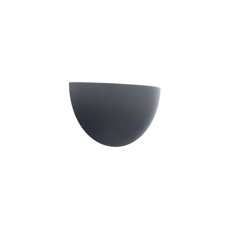 Applique demi-lune à intensité variable à 1 lumière Akena, Noir, 3000 K