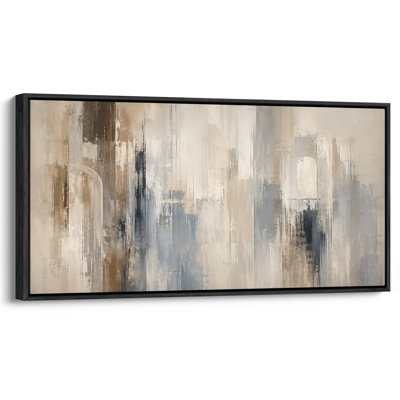 Impression sur toile encadrée abstraite extra large