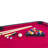 6-Ft Pool Table With Table Tennis Top - Black With Red Felt