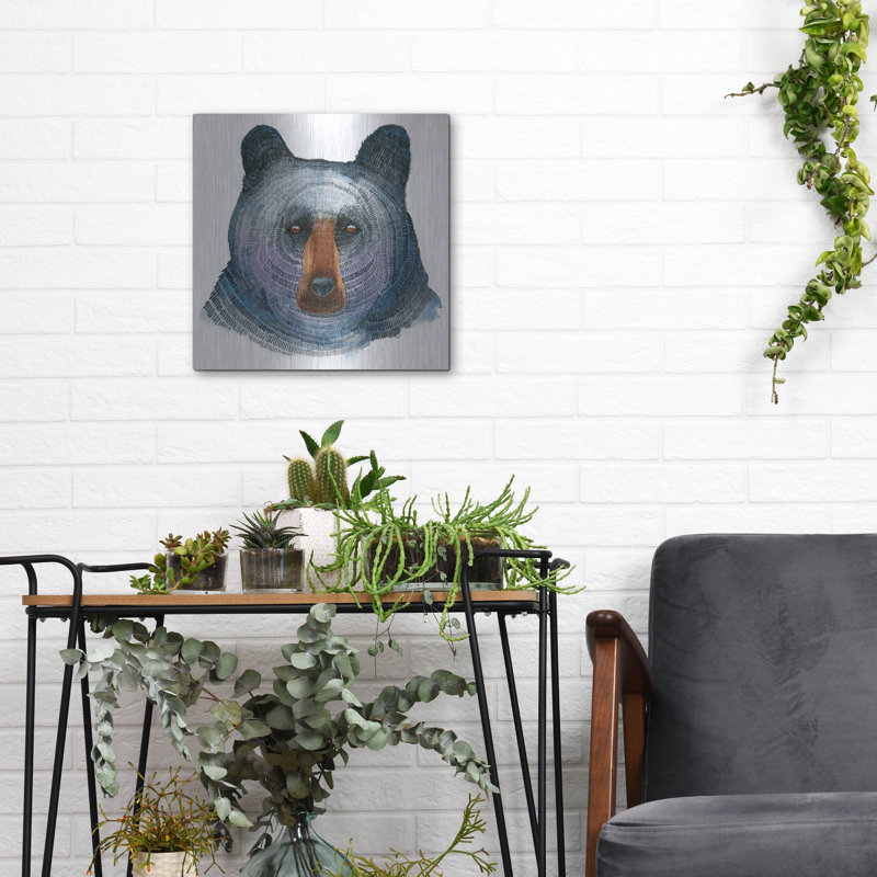 «Black Bear» par Jeannine Saylor, H 12 po x l 12 po