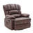 Breasha 39.7" Wide Transitional PU Swivel Rocker Manual Recliner-130043232