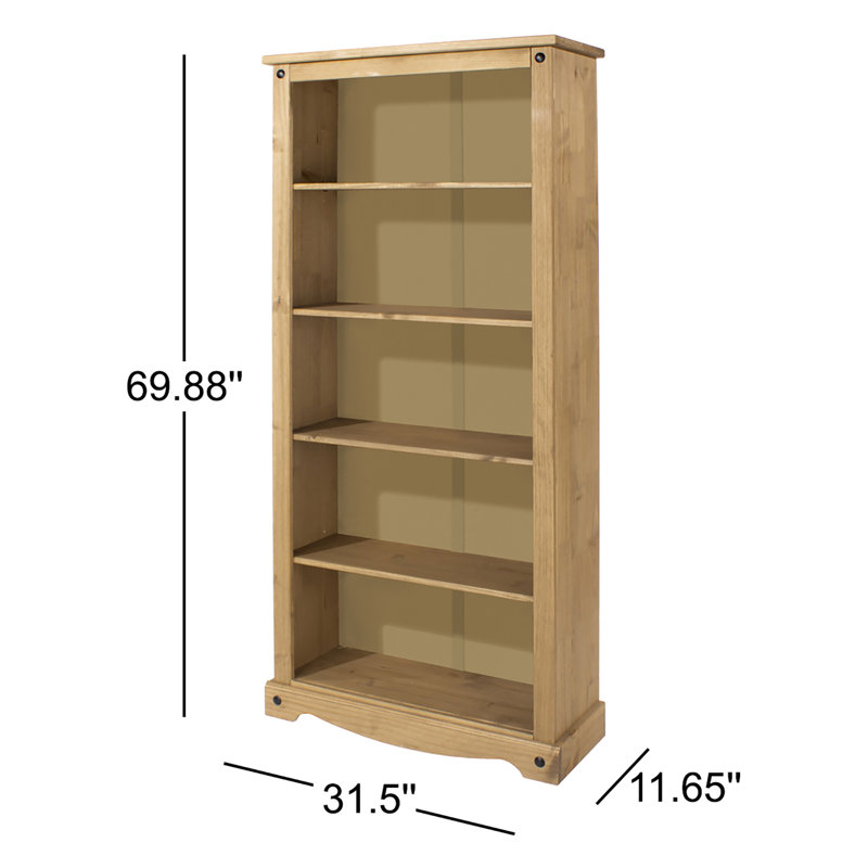 bibliothèque standard en bois  Janet, Brun antique