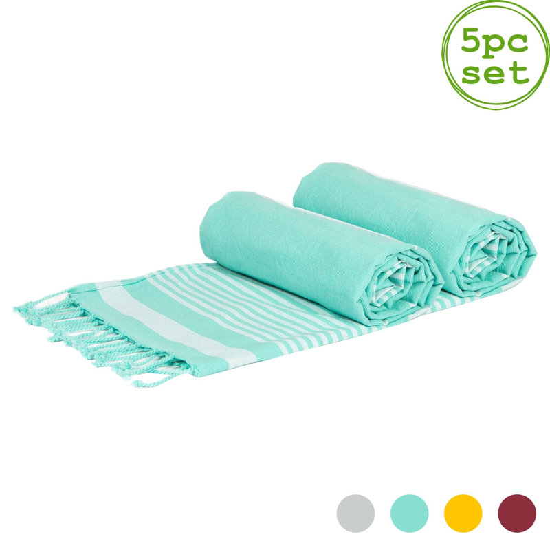Nicola Spring - Deluxe Turkish Cotton Bath Towels - 162 x 90cm, Aqua