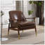 Chaise d'appoint confortable de style Mid-Century avec fabrication robuste et design élégant