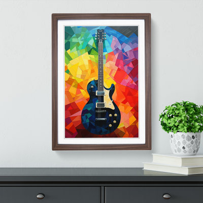 Guitar Colour Field - Framed Print