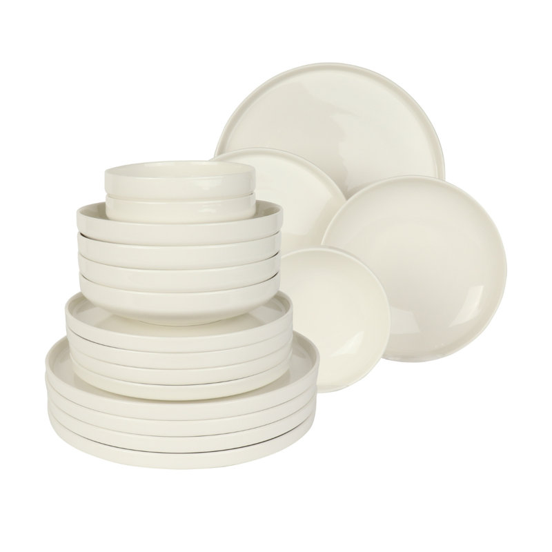 Porcelain China Dinnerware Set 24 Piece - Service for 6