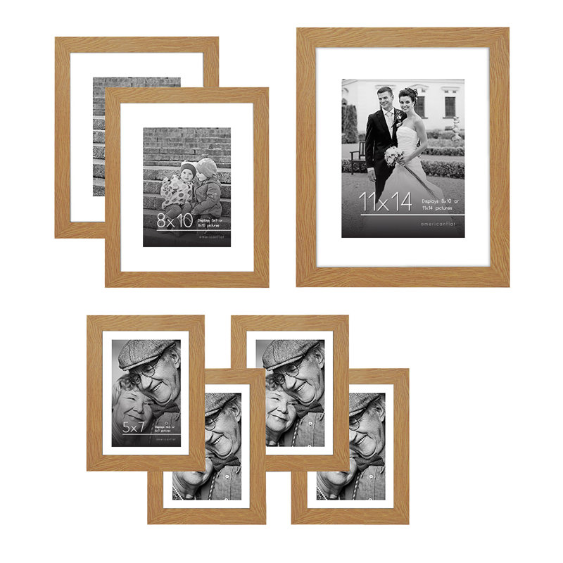 East Urban Home Picture Frame Set 7 Pieces with One 11 x 14 Two 8 x