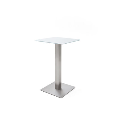 Michaella Glass Top Metal Base Dining Table