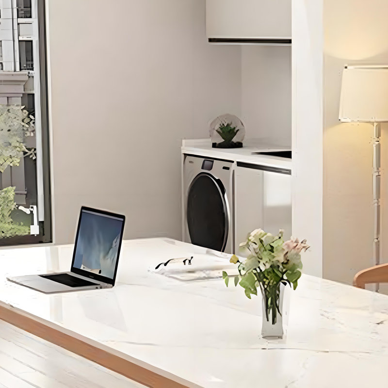 Table de salle à manger spacieuse haut de gamme, H 29,52 po x L 70,86 po x l 31,49 po
