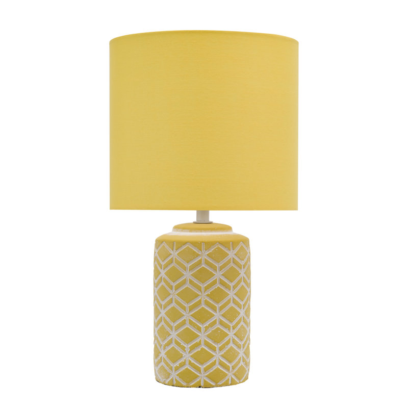 Ceramic Table Lamp Lamp, Yellow, Yellow